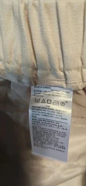 Banana Republic Straight Leg Ankle Taper Hayden Pants Womens 14P High Rise Beige - Picture 6 of 8